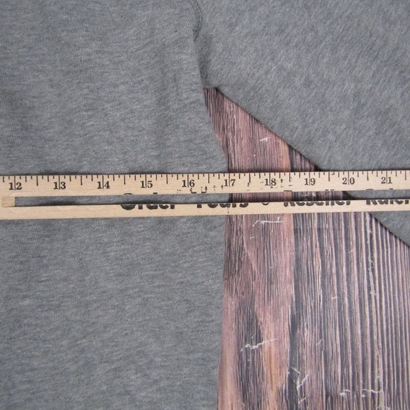 American Eagle Outfitters Hoodie Mens XS Gray Full Zip Fleece Vintage Fit Eagle - Picture 4 of 5